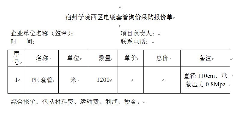 电缆套管报价单.png